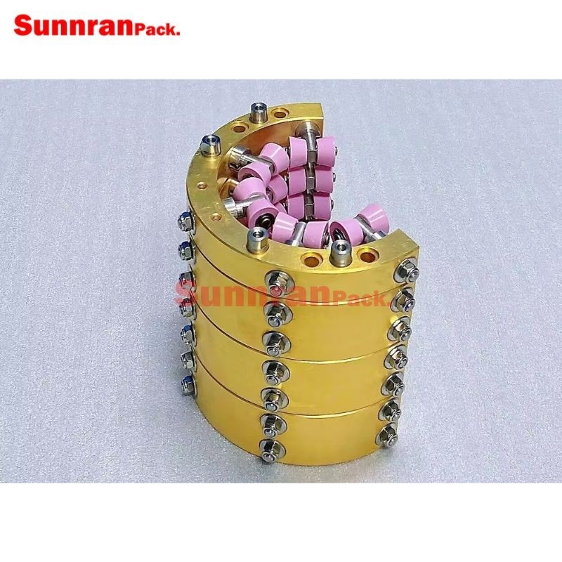 Guiding channel of calibration crown for swiss welding machine